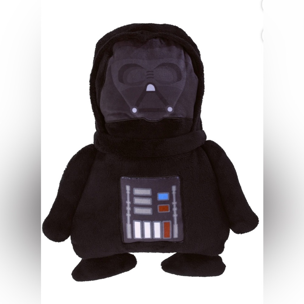 Star Wars Darth Vader Plush Character Toddler Blanket 30” x 40”NWT Black